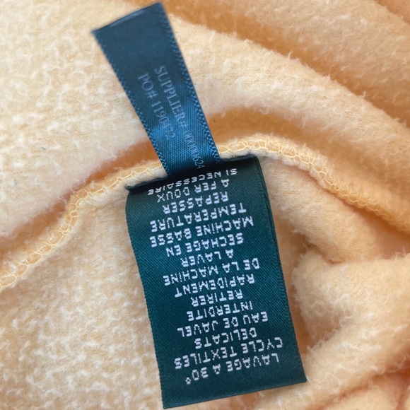 Y2K 90’s Lauren Ralph Lauren Fleece Jacket Lyon Crest Crown Embroidered Sz M - Picture 10 of 15